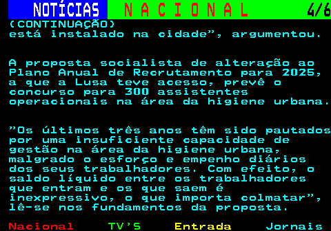 206.4. NOTÍCIAS. N A C I O N A L. 4 7. (CONTINUAÇÃO) respeito à economia social , considerou Alexandre Lote. Além do mais, cria um conflito entre os governos de Portugal e Espanha, porque o Centro para a Economia e Inovação Social foi criado com dimensão ibérica , recordou. Alexandre Lote disse ainda não aceitar que o novo centro não fique colocado na Guarda , onde tem instalações próprias, formações a decorrer e financiamento já contratualizado . Para o dirigente, a criação do CEIS, em abril de 2022, foi uma medida.