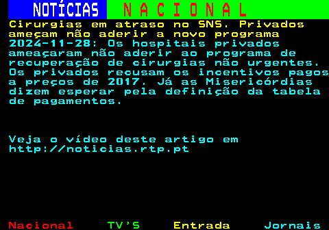 210.1. NOTÍCIAS. N A C I O N A L. 1 4. Governo terá de rever protocolo entre bombeiros, INEM e Proteção Civil. 2024-11-26: O Governo terá de avançar com a revisão do protocolo entre as Associações Humanitárias de Bombeiros, o Instituto Nacional de Emergência Médica e a Autoridade Nacional de Emergência e Proteção Civil, após ser aprovada uma proposta do PCP neste sentido. A proposta dita que esta revisão ocorre de modo a contemplar os valores que cubram de modo integral os custos efetivos dos serviços prestados . Segundo esta medida, compete ao Governo criar os mecanismos que permitam o pagamento atempado dos.